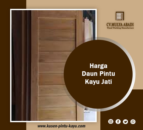 harga daun pintu kayu jati